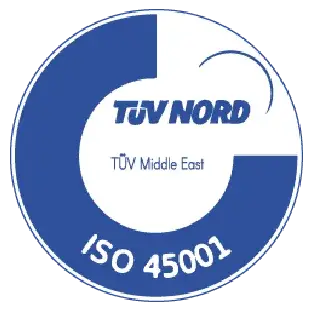 Badge de certification TUV Nord ISO 45001