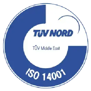 TUV Nord ISO 14001 certification badge