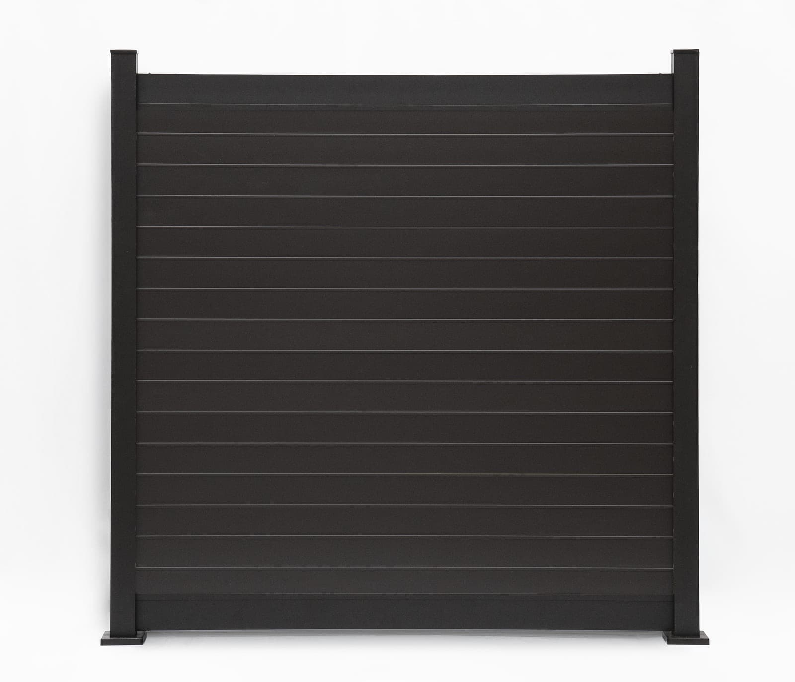 Panneau de clôture en aluminium Privacy Plus horizontal en brun gris (PL-0598)