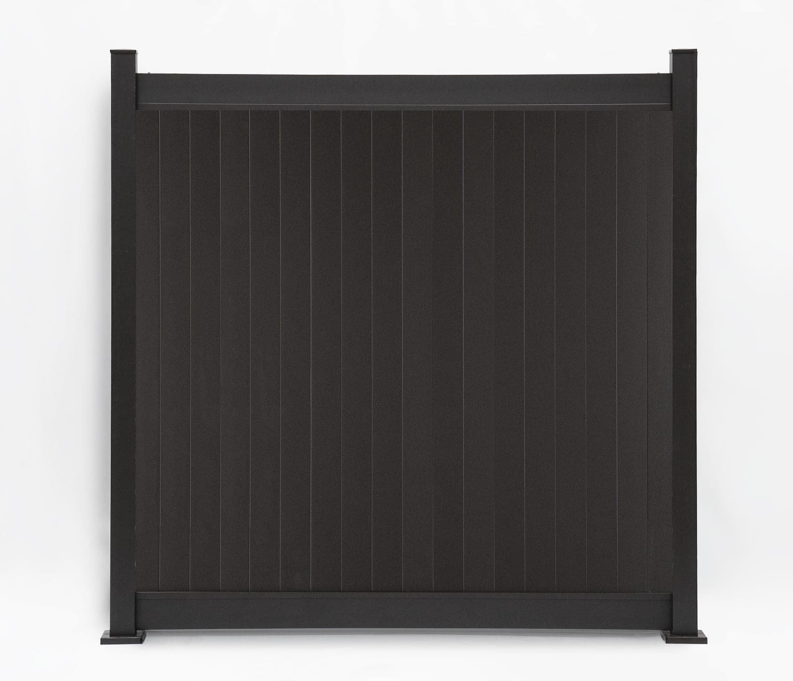 Panneau de clôture en aluminium Privacy vertical Brun gris (PL-0598)