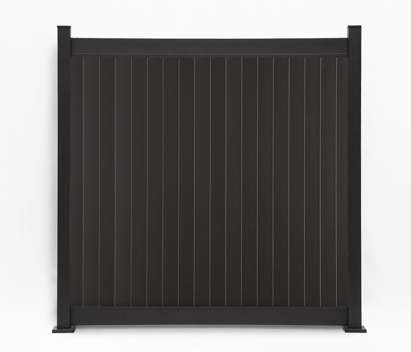 Panneau de clôture en aluminium Privacy Plus vertical en brun gris (PL-0598)