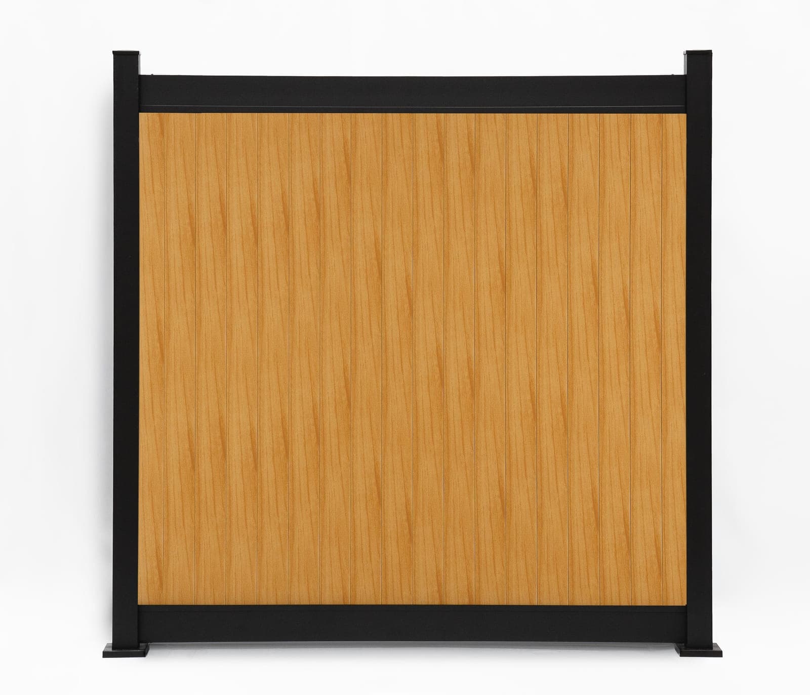 Panneau de clôture en aluminium Privacy vertical Noyer naturel (WU-0384)